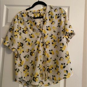 Lemon Short Sleeve Blouse